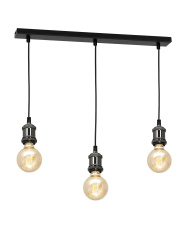 Lampa wisząca EDISON CZARNY 3xE27