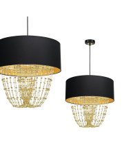 Lampa wisząca ALMERIA BLACK/GOLD 1xE27