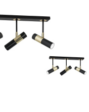 Lampa sufitowa DALLAS GOLD 3xGU10 Listwa