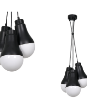 Lampa wisząca HELIOS BLACK 3xE14 40W