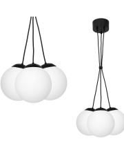 Lampa wisząca LIMA BLACK 3xE14