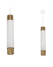 Lampa wisząca MARBLE WHITE/GOLD 1xGU10