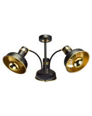 Lampa sufitowa MARGO BLACK/GOLD 3xE27