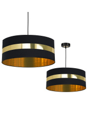 Lampa wisząca PALMIRA BLACK / GOLD 1xE27 60W