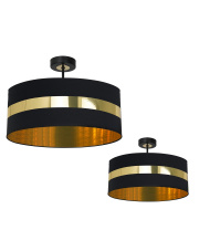 Lampa sufitowa PALMIRA BLACK / GOLD 1xE27 60W