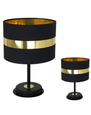 Lampa stołowa PALMIRA BLACK / GOLD 1xE27 60W