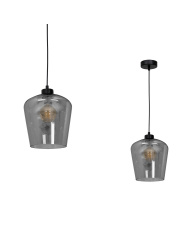 Lampa wisząca SANTIAGO SMOKED 1xE27