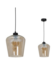 Lampa wisząca SANTIAGO AMBER 1xE27