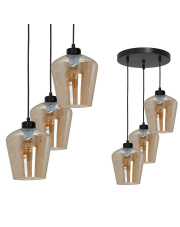 Lampa wisząca SANTIAGO AMBER 3xE27