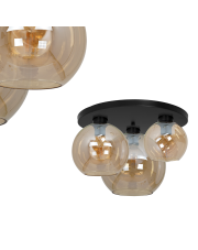 Lampa sufitowa SOFIA AMBER 3xE27