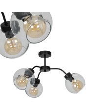 Lampa sufitowa SOFIA CLEAR 3xE27