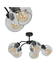 Lampa sufitowa SOFIA CLEAR 5xE27