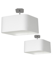 Lampa podsufitowa NAPOLI WHITE/CHROME 1xE27