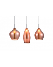 Lampa wisząca Amber Milano 3 A3078 AZzardo nowoczesna oprawa wisząca w stylu design w kolorze miedzianym