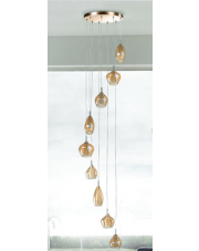 Lampa wisząca Amber Milano 9 AZ4014 AZzardo nowoczesna oprawa wisząca w stylu design