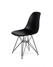 Krzesło DSR BLACK czarne.03 - podstawa metalowa czarna