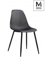 MODESTO krzesło TIVO czarne - polipropylen, metal