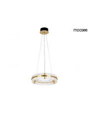 MOOSEE lampa wisząca SATURNUS 47 złota - LED, kryształ, stal szczotkowana