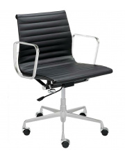 Fotel biurowy BODY PRESTIGE PLUS chrom - skóra naturalna, aluminium