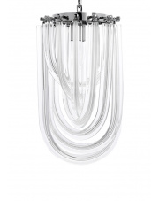 Lampa wisząca MURANO S chrom - szkło, metal