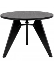 Stół JOSEF 95 czarny - drewno, metal