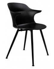 Krzesło BRAZO czarne - polipropylen, metal