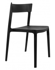 Krzesło FRITZ czarne - polipropylen