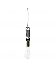 WICKLE PL-15102-GD lampa wisząca w kolorze złotym z ozdobnym kablem Zuma Line