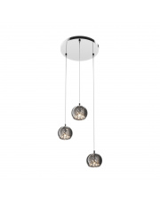 CRYSTAL P0076-03M-B5FZ dekoracyjna lampa wisząca w kolorze chromu z kryształkami Zuma Line