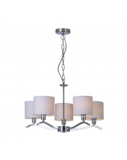 CARMEN RLD94103-5 klasyczna lampa wisząca w kolorze beżu i chromu Zuma Line