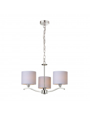 CARMEN RLD94103-3 klasyczna lampa wisząca w kolorze beżu i chromu Zuma Line