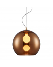 Lampa wisząca Vero MD1621-1 Copper Zuma Line zaokrąglona oprawa w nowoczesnym stylu