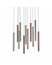 LOYA P0461-11A-B5SC lampa wisząca w kolorze chromu, miedzi i złota Zuma Line