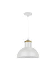 JOSE P15079-D22 klasyczna lampa wisząca w kolorze białym z drewnianym akcentem Zuma Line