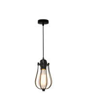 Lampa wisząca Horta P14030C Zuma Line czarna oprawa w dekoracyjnym stylu