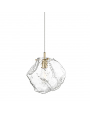 ROCK P0488-01B-U8AC lampa wisząca w kolorze złota z transparentnym szklanym kloszem Zuma Line