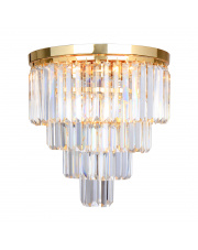 Plafon Amedeo FC17106/4+1-GLD Zuma Line kryształowa lampa sufitowa w kolorze złotym