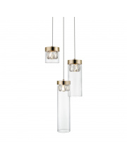 GEM P0389-03D-F7AC lampa wisząca w kolorze złota z kryształowym akcentem Zuma Line