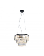 TIFANNY P17127-4 kryształowa lampa wisząca w kolorze czarnym Zuma Line