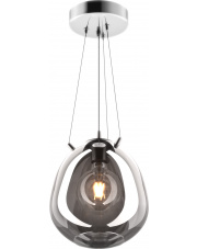 MOON P19066B-D38 lampa wisząca w kolorze czerni i chromu Zuma Line