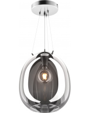 MOON P19066B-D38 lampa wisząca w kolorze czerni i chromu Zuma Line