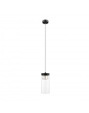 GEM P0389-01D-P7AC lampa wisząca w kolorze czarnym z kryształowym akcentem Zuma Line