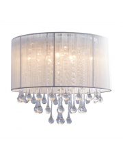 VERONA RLX92174-8A dekoracyjna lampa sufitowa w kolorze białym z kryształami Zuma Line