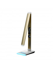 Lampa biurkowa LED M3A Zuma Line nowoczesna złota zegar wyświetlacz