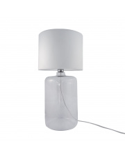 AMARSA TRANSPARENT 5506WH dekoracyjna lampa stołowa w kolorze białym Zuma Line