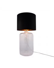 AMARSA TRANSPARENT 5508BKGO dekoracyjna lampa stołowa w kolorze czarno-złotym Zuma Line