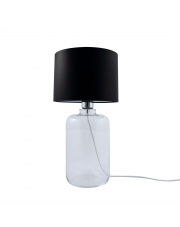 SAMASUN TRANSPARENT 5501BK dekoracyjna lampa stołowa w kolorze czarno-białym Zuma Line