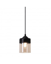 Lampa wisząca PORTO CL19020-1P-BL E14 Zuma Line czarna LED szkło