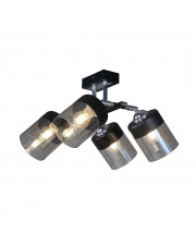 Lampa sufitowa PORTO CL19020-4-BL E14 Zuma Line czarna LED szkło