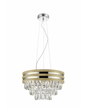NAICA P0525-04A-F4V6 dekoracyjna lampa wisząca w kolorze srebrno-złotym Zuma Line